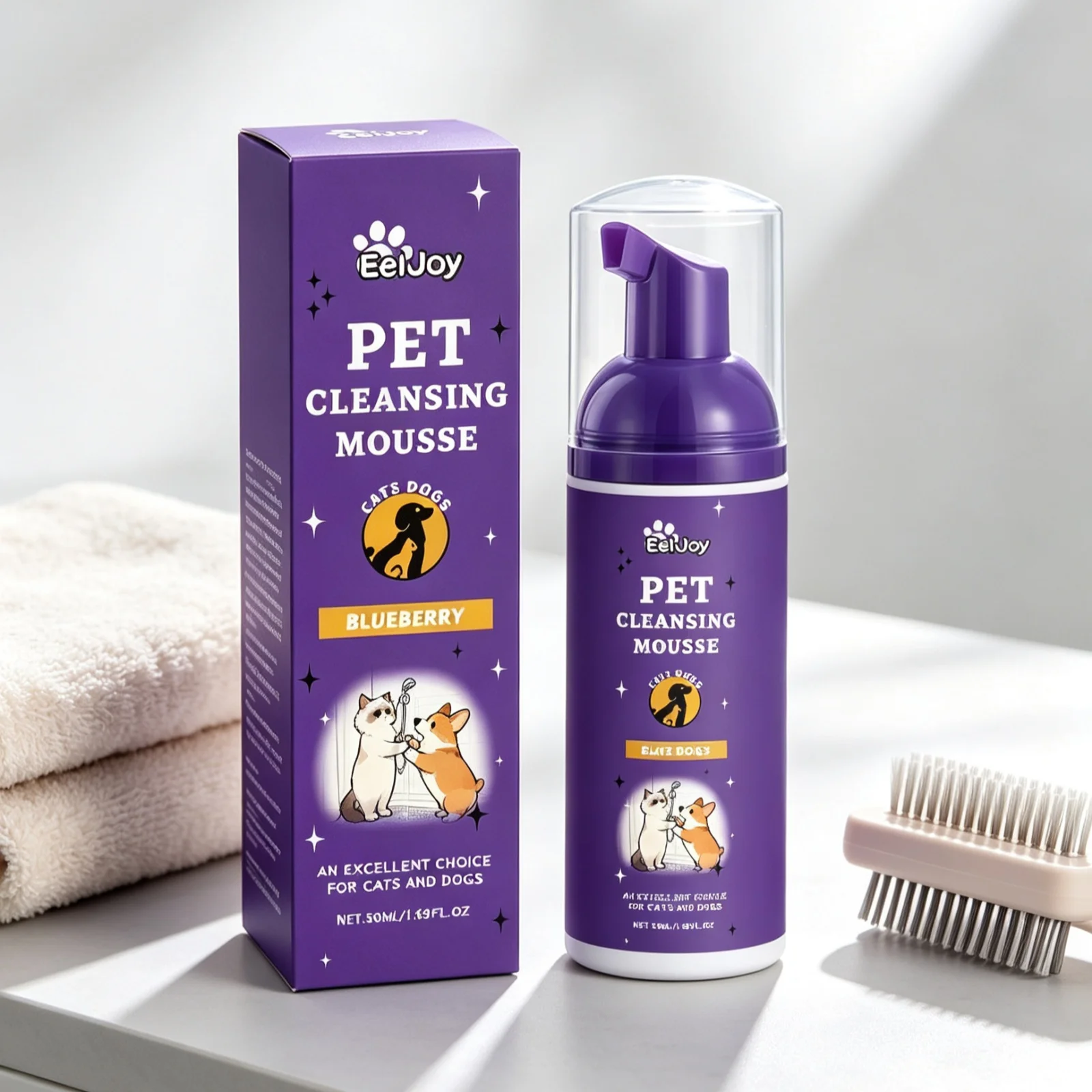EelJoy Pet Grooming Foam Deep Cleansing Eliminating Odors - Image 8