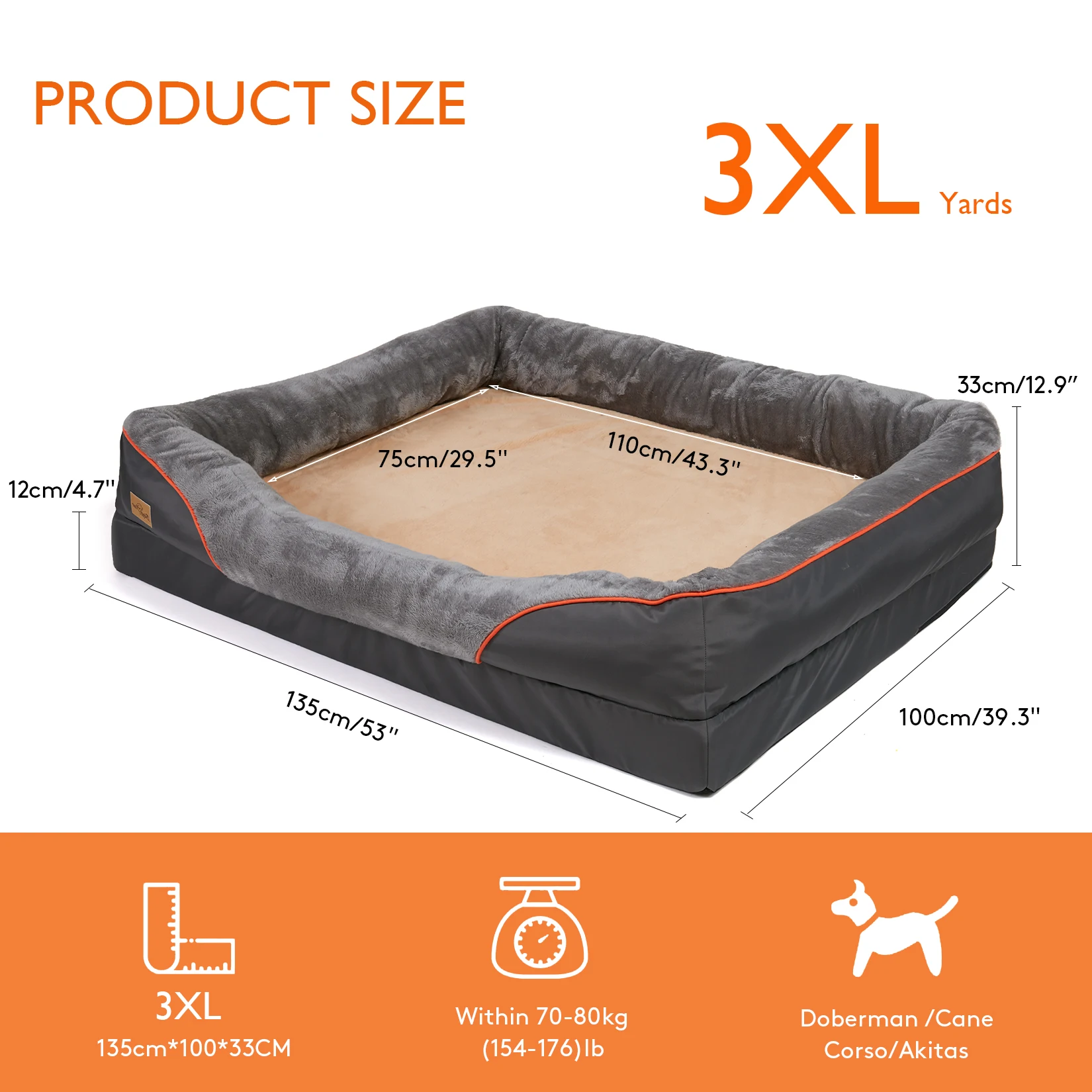 Large Dog Bed  Anti Allergy - Image 7