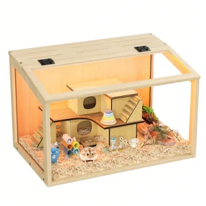 Large Wooden Hamster Cage - Thumbnail Image 2