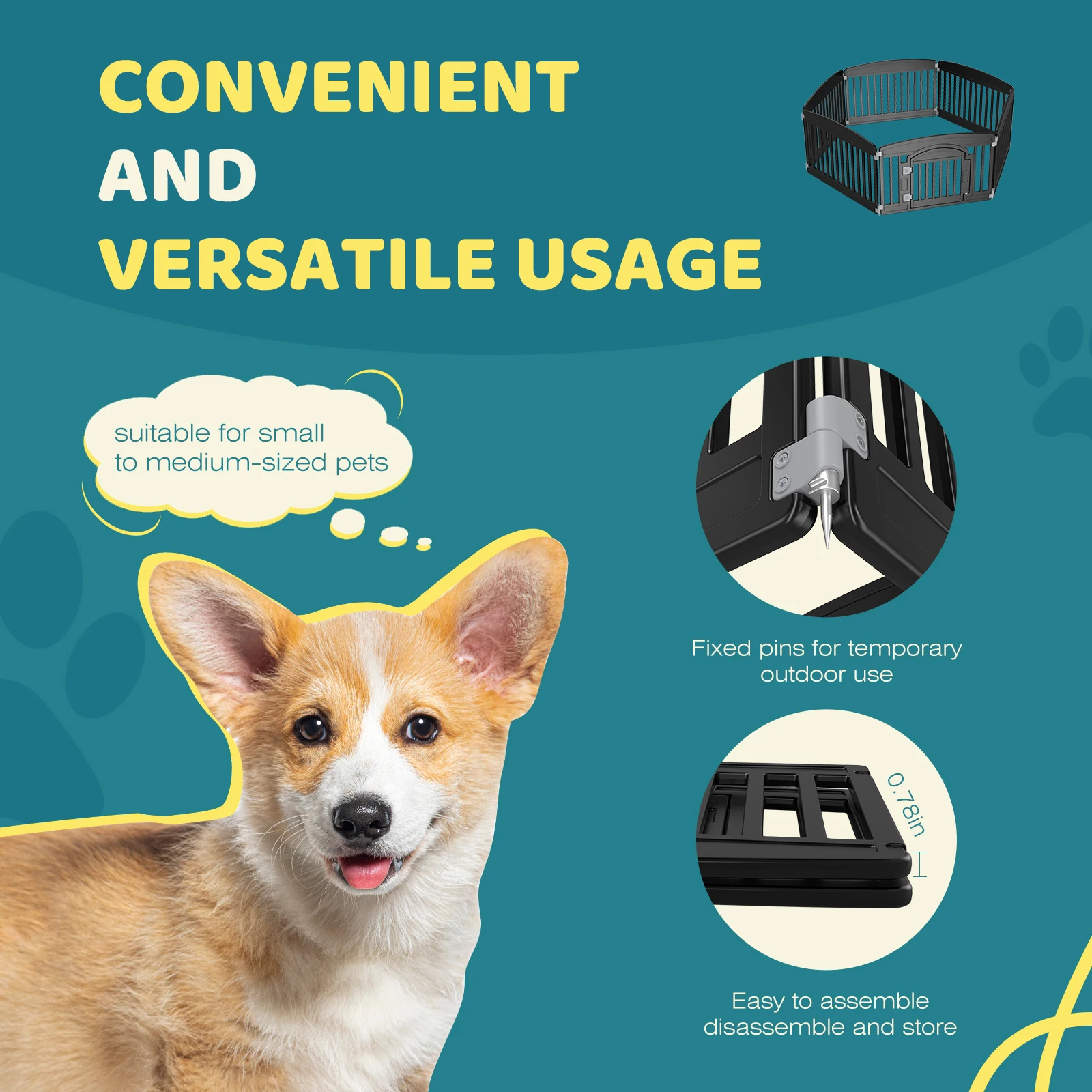 Pet Fence  Portable  Playpen - Image 4