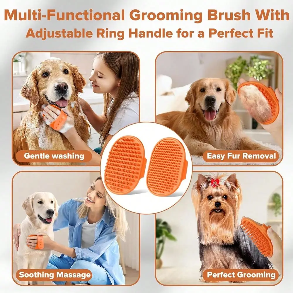 Grooming Bath Pet Grooming Gloves - Image 7