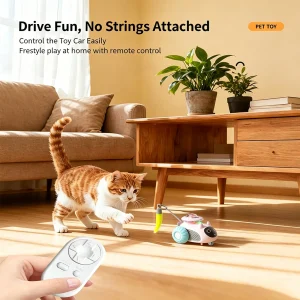 Smart Remote Control Cat Toy Car USB Rechargeable - Thumbnail Image 8