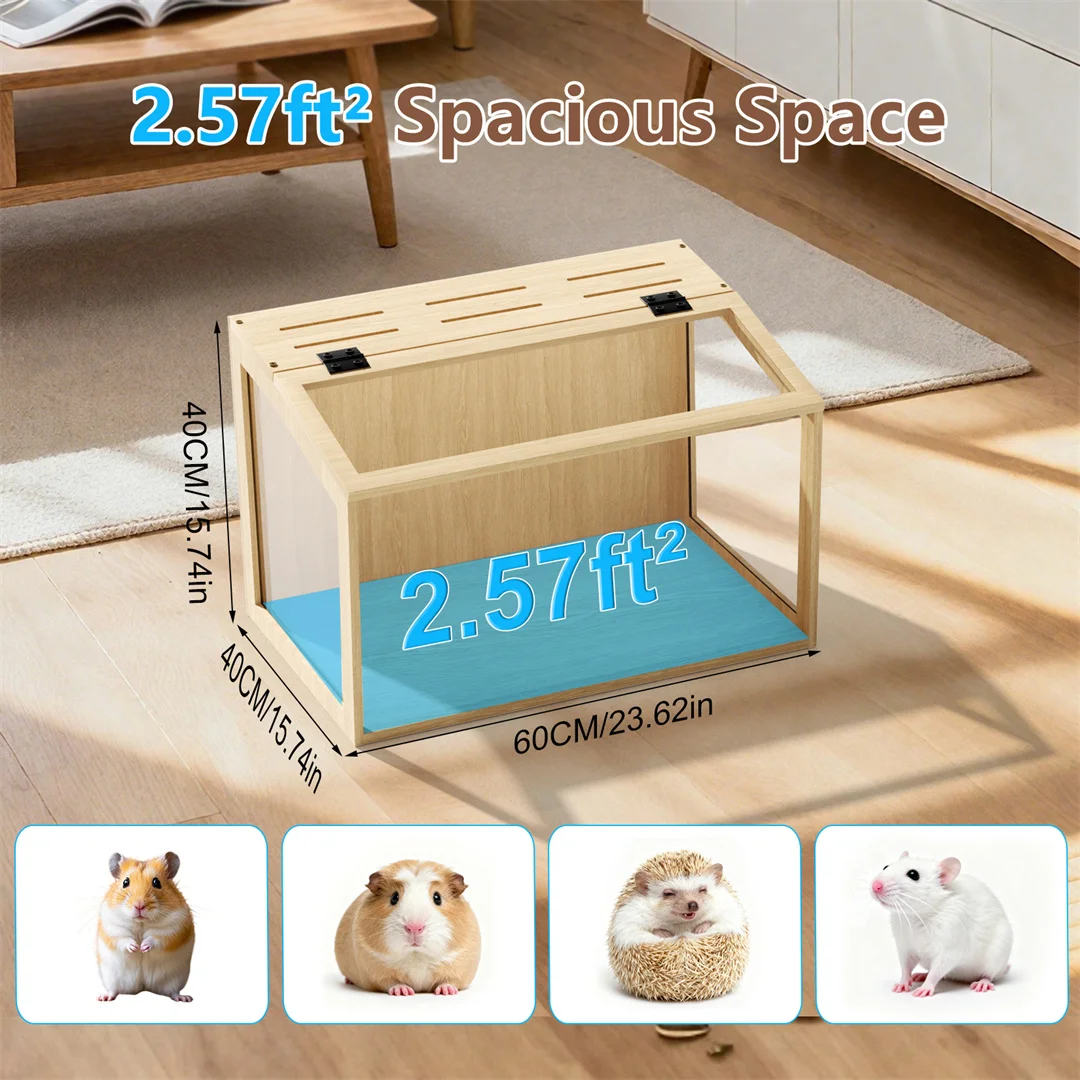 Large Wooden Hamster Cage - Image 7