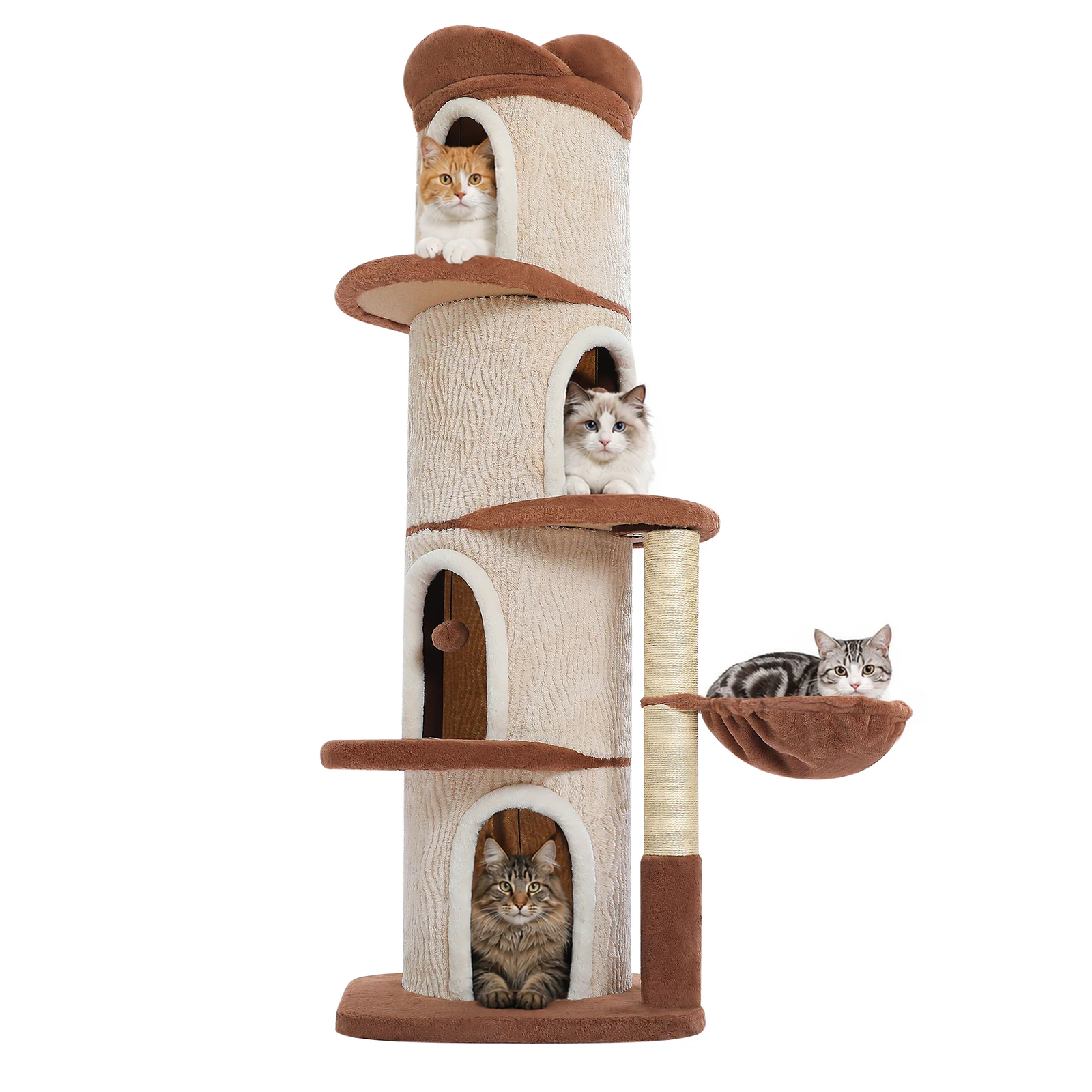 Large Cat Tree Scratching Post Tower - Image 9