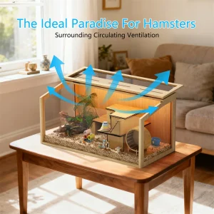 Large Wooden Hamster Cage - Thumbnail Image 4