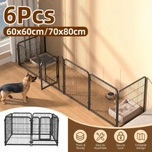 Dog Fence Playpen Puppy Exercise Kennel - Thumbnail Image 3