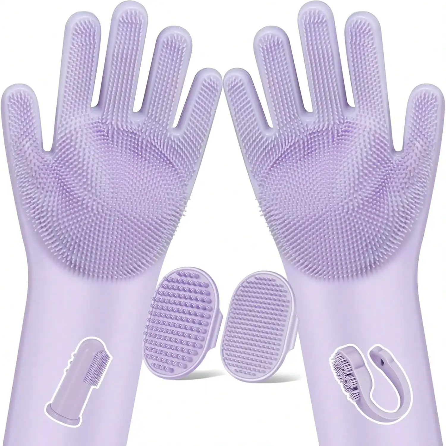 Grooming Bath Pet Grooming Gloves - Image 2