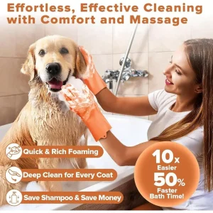 Grooming Bath Pet Grooming Gloves - Thumbnail Image 3