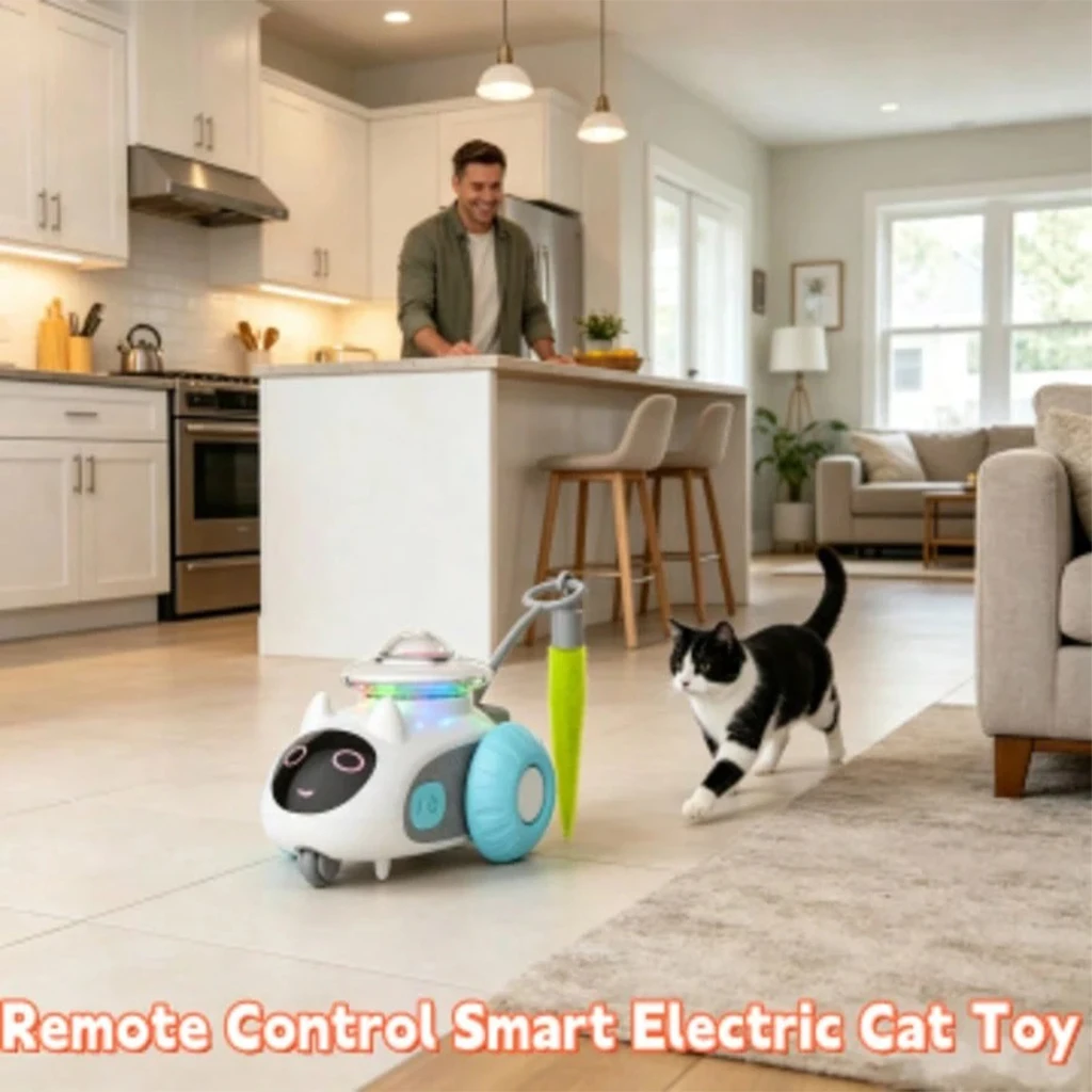 Smart Remote Control Cat Toy Car USB Rechargeable - Image 2