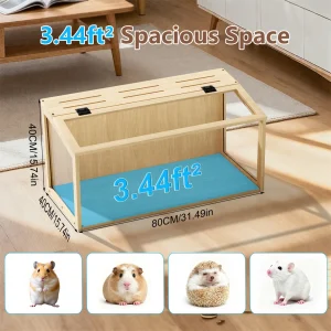 Large Wooden Hamster Cage - Thumbnail Image 8