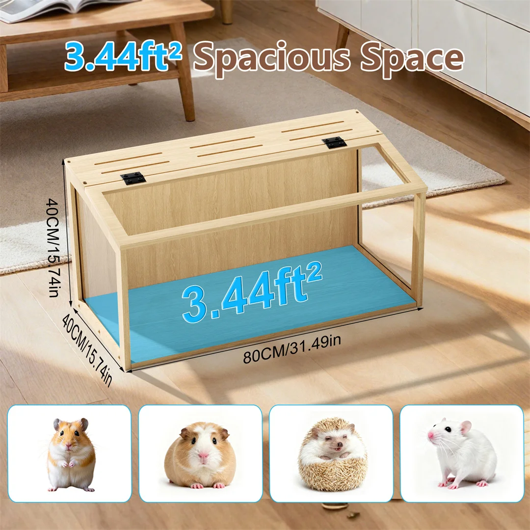 Large Wooden Hamster Cage - Image 8
