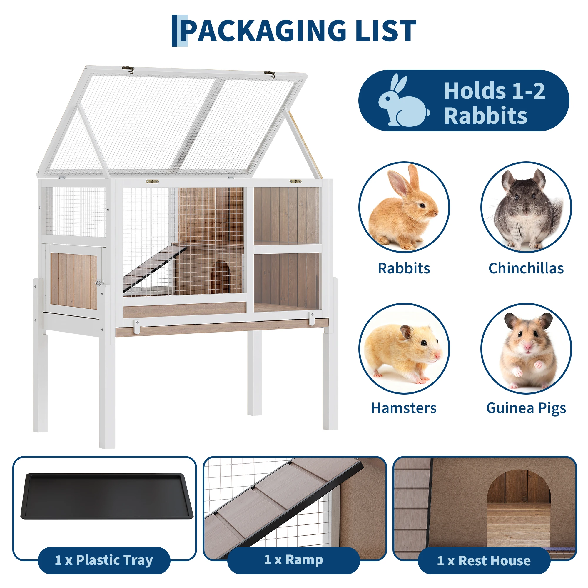 Guinea Pig Cage Bunny Hamster Habitat - Image 7