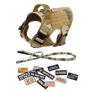 Military Large Dog Harness Collar Tactical  Harnesses Accessories - Thumbnail Image 12