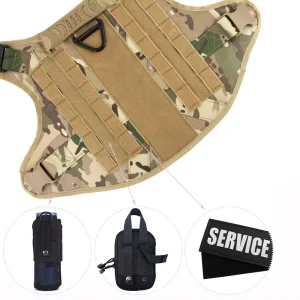 Military Large Dog Harness Collar Tactical  Harnesses Accessories - Thumbnail Image 4