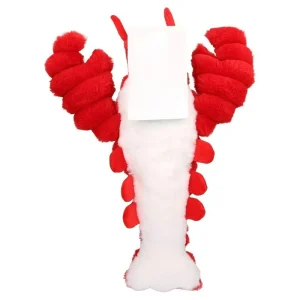 Red Lobster Plush Dog Toy with Squeaker, Chew Level 3 - Thumbnail Image 4