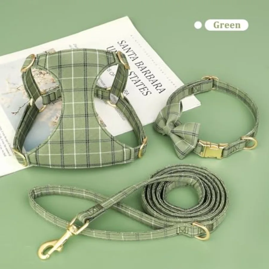 Extra Small Dog Harness Collar and Leash Set - Image 2