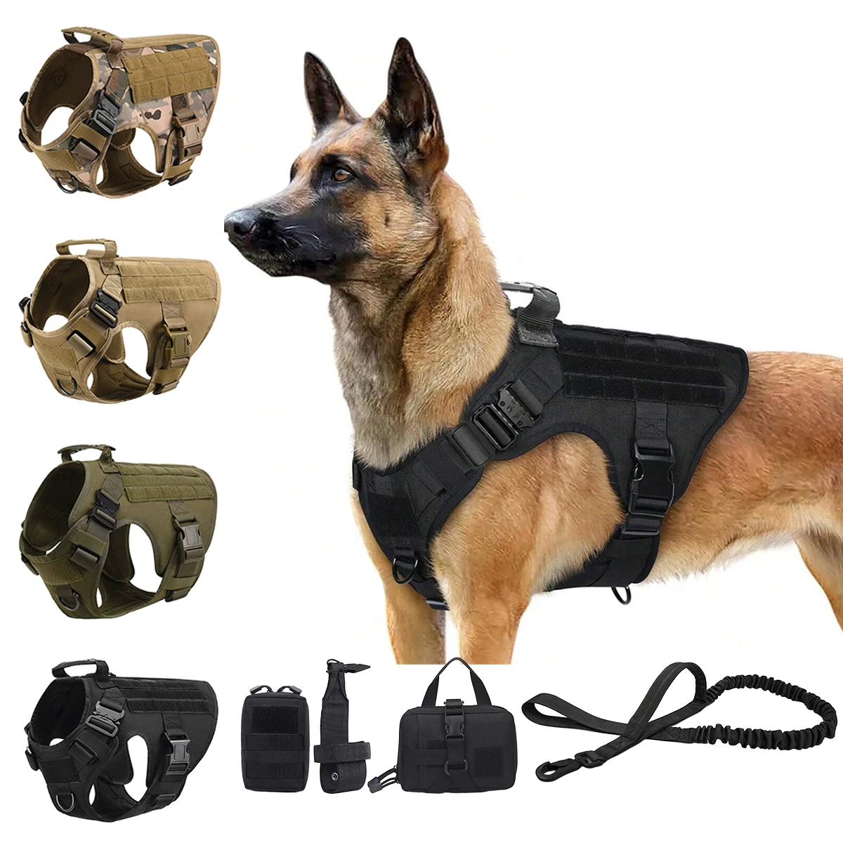 Tactical Dog Harness Collar - Image 1