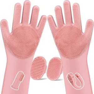 Grooming Bath Pet Grooming Gloves - Thumbnail Image 4
