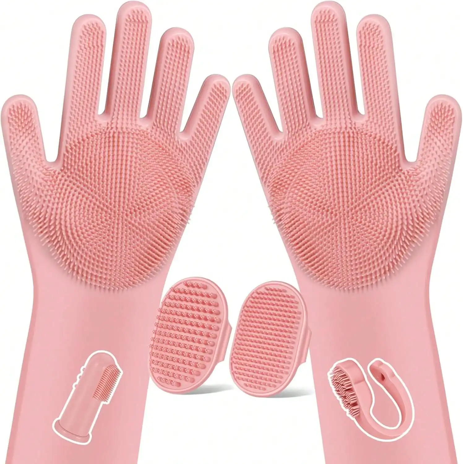 Grooming Bath Pet Grooming Gloves - Image 4