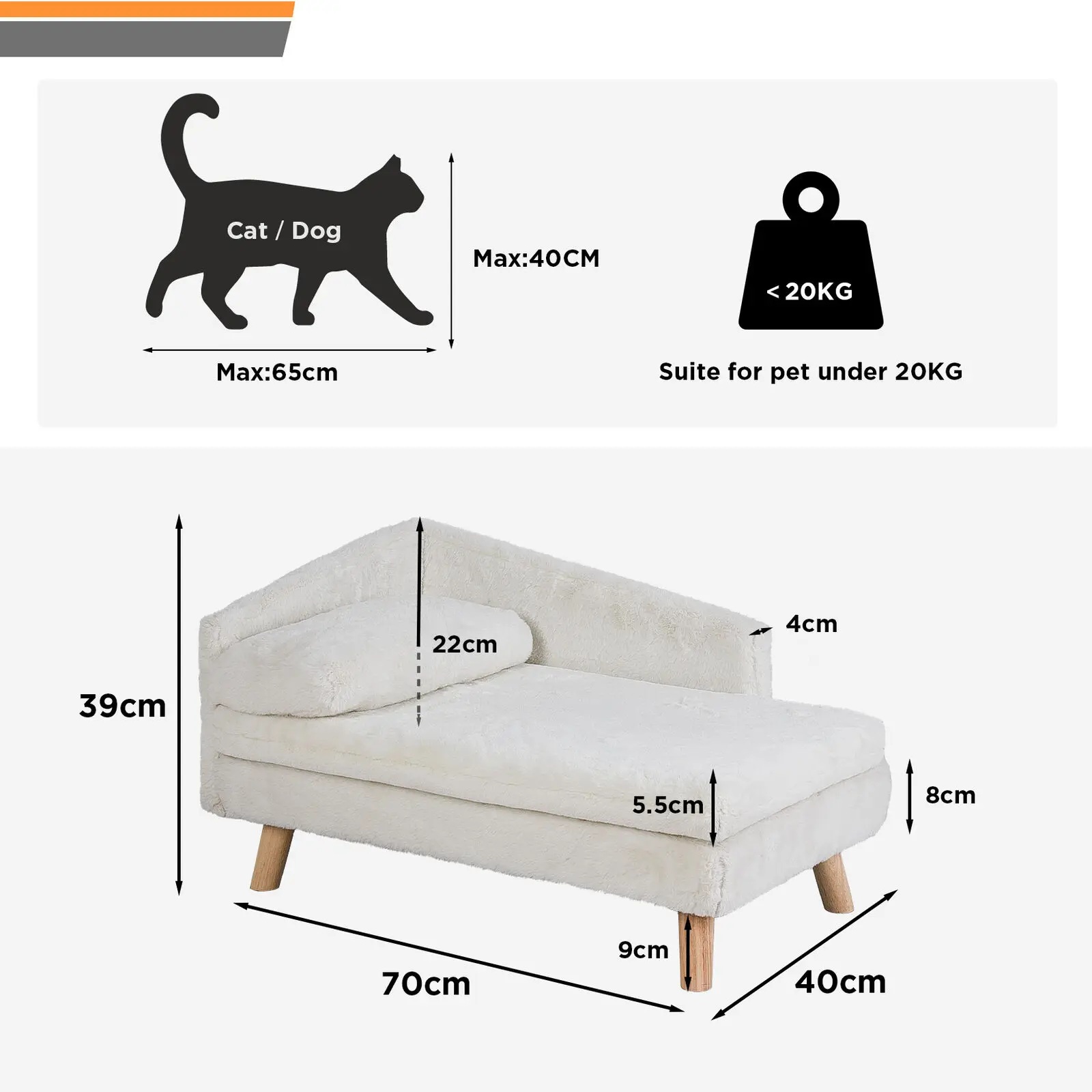 Pet Bed Dog Cat Sofa - Image 6