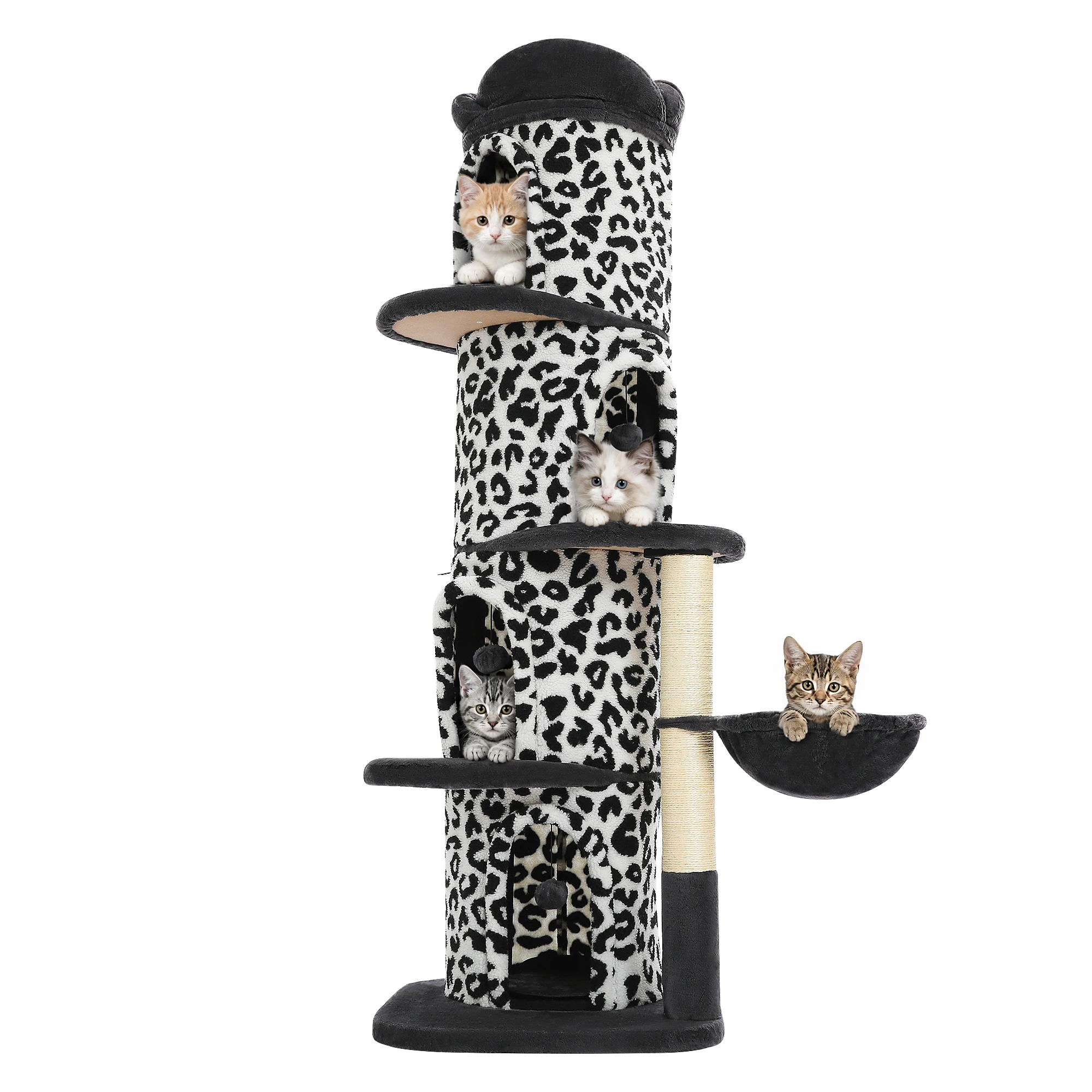 Large Cat Tree Scratching Post Tower - Image 8