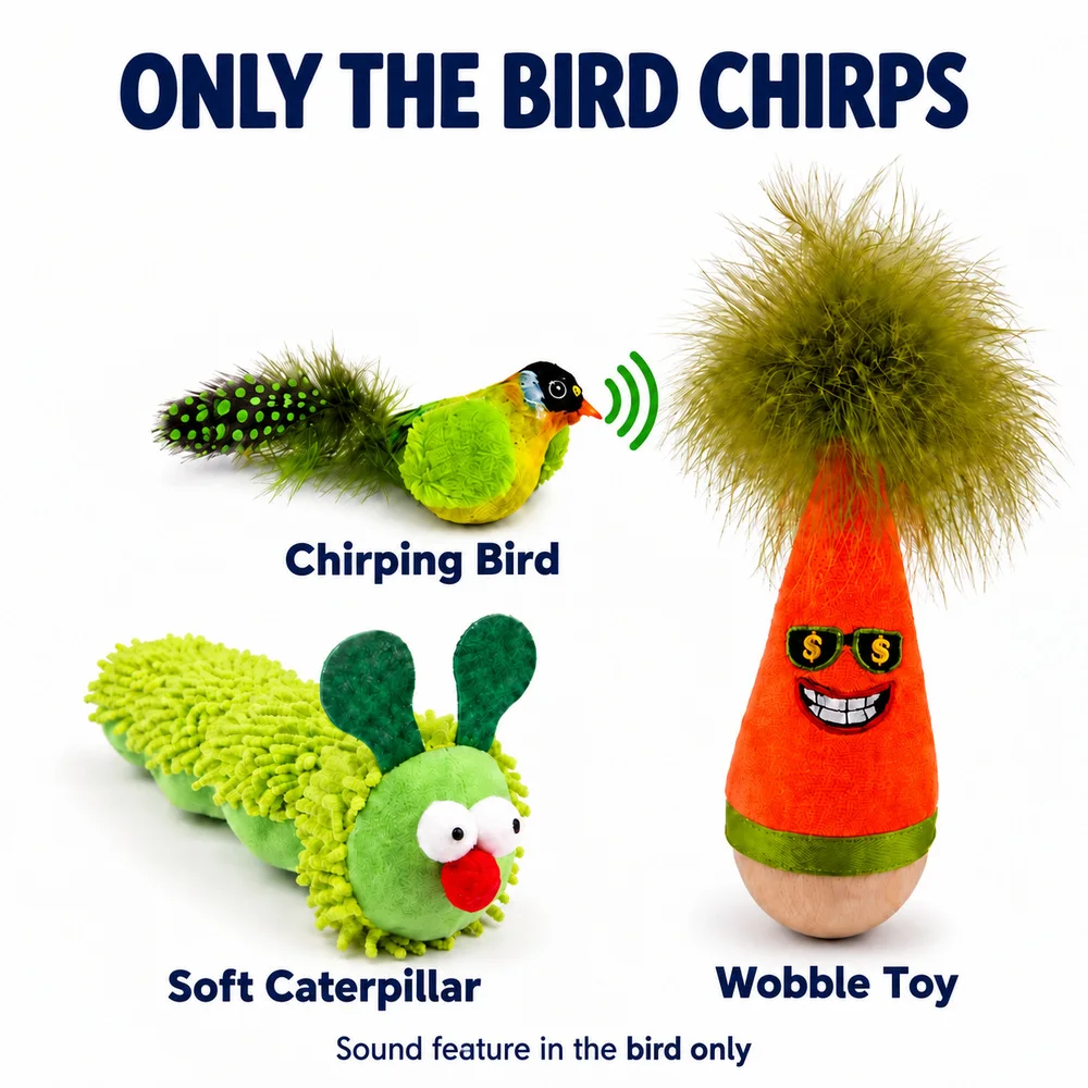 Zoe Interactive Cat Toys For Indoor Cats With Wobble Toy - Image 7