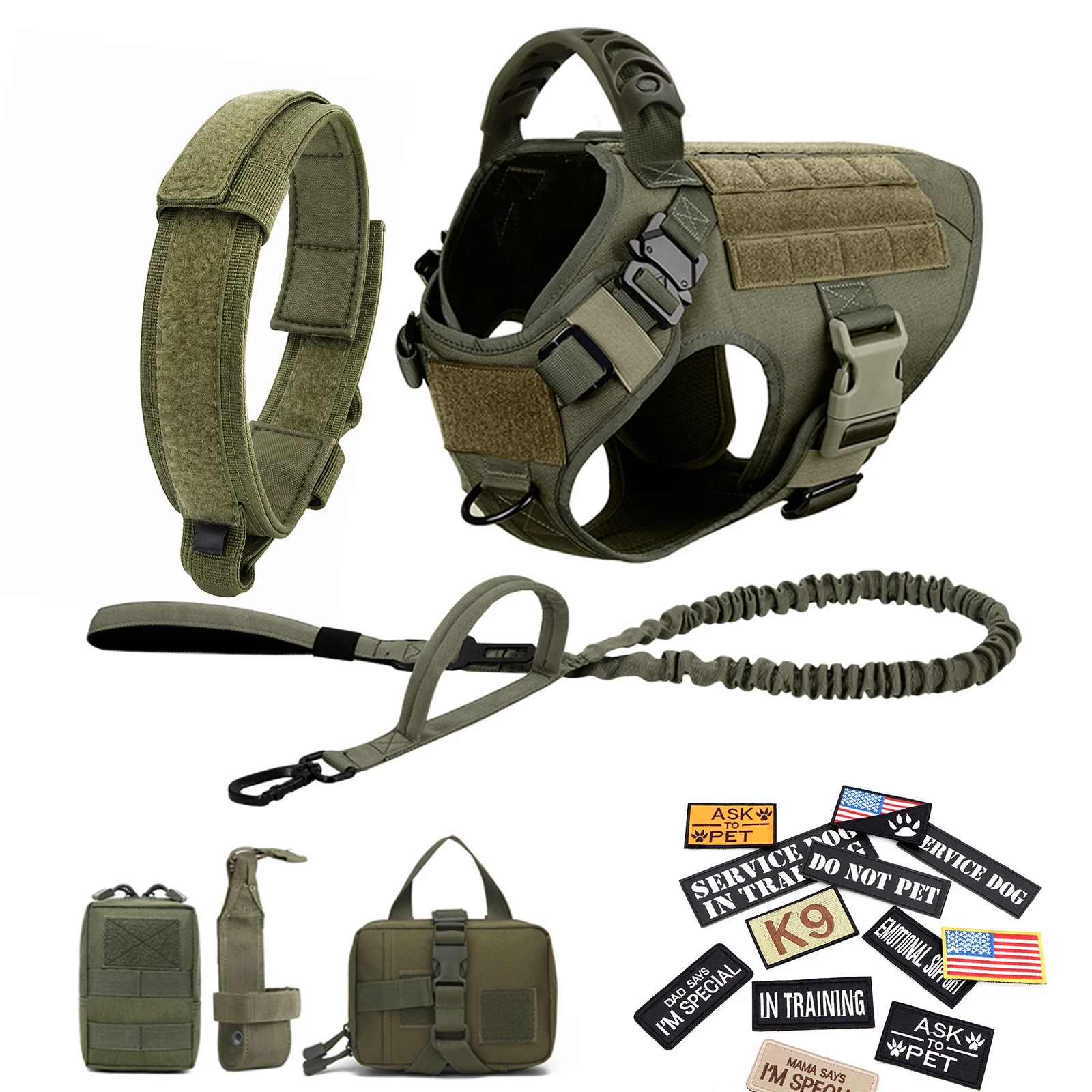 Military Large Dog Harness Collar Tactical  Harnesses Accessories - Image 7