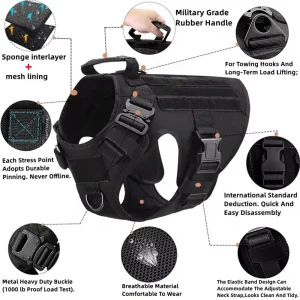 Tactical Dog Harness Collar - Thumbnail Image 3