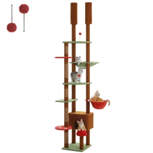 Cat Tree  Tower with Cat Condo Scratching Post - Thumbnail Image 7