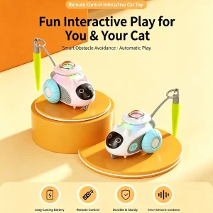 Smart Remote Control Cat Toy Car USB Rechargeable - Thumbnail Image 5