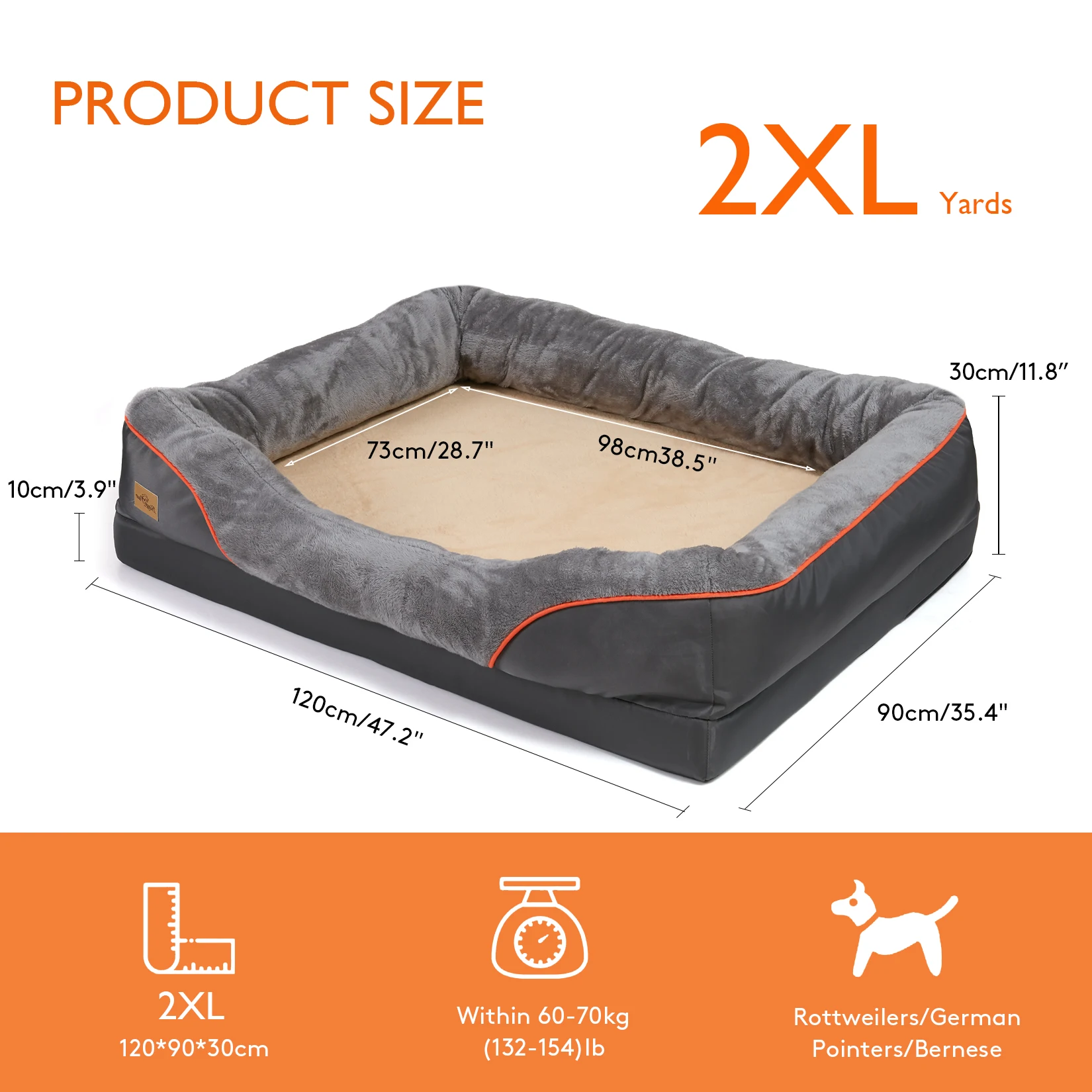 Large Dog Bed  Anti Allergy - Image 9