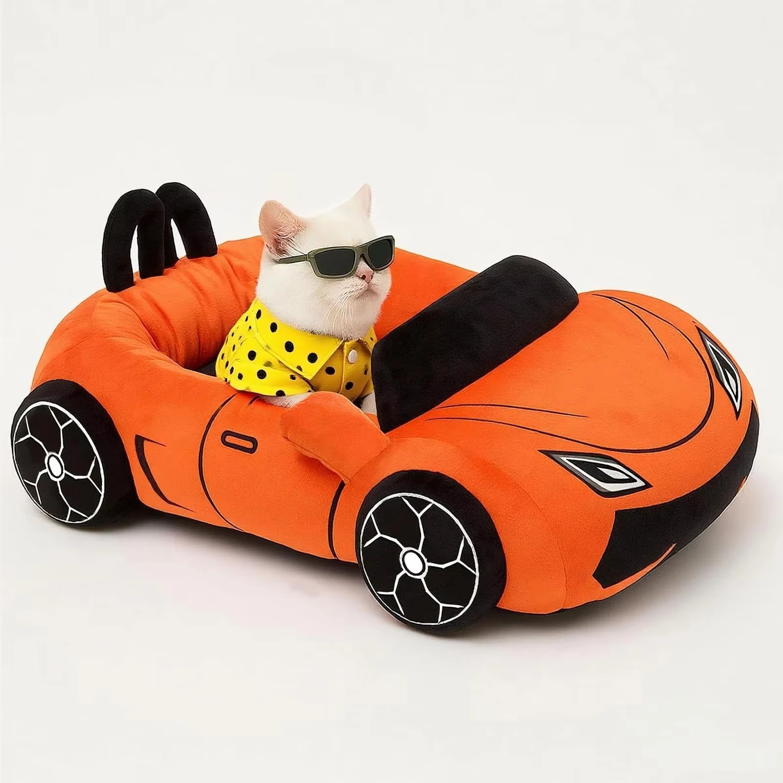 Cat Small Dog Bed with Pillow - Image 2