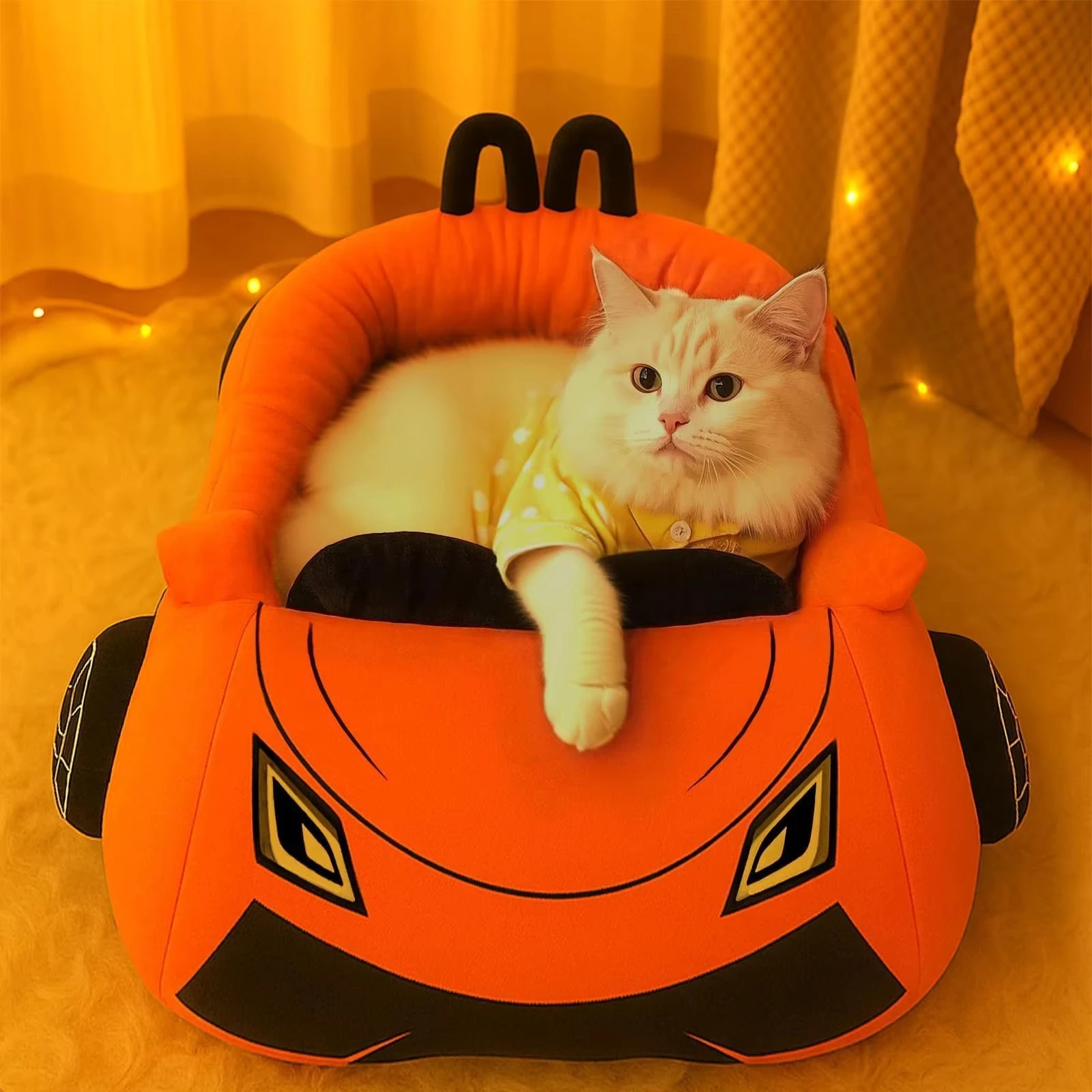 Cat Small Dog Bed with Pillow - Image 5